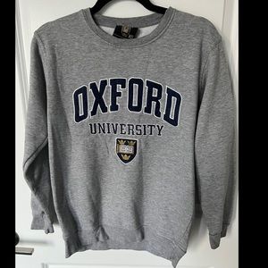 University of Oxford Grey Pullover Sweatshirt, size XS